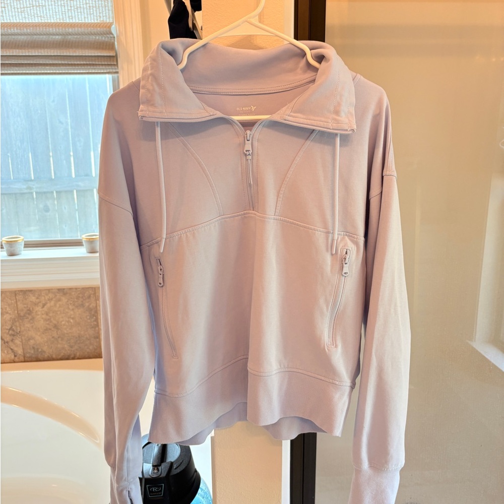 Old Navy Light Lavender Half-Zip Pullover
